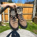 Seychelles Women's Brown Lace-Up Leather Platform Boots size 9 Photo 10