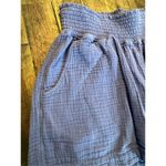 Three Dots  waffle knit blue pull on shorts size small Photo 1