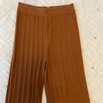 ASCOT + HART Josie Rib Knit Wide Leg Crop Sweater Pant Size M Orange Size M Photo 5