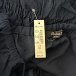 Madewell  Shirt Womens XXS NAVY Blue Twill Tie-Back Cutout Top Crop‎ Boho Peasant Photo 7