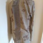 Lush Clothing *5/$25 Sale* Lush Taupe Shimmer Floral Hi-lo Knit Top with Sheer back Photo 1
