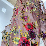 Anthropologie Do Everything in Love Open Kimono Duster Cardigan Floral Velvety Size undefined Photo 7