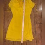 J.Crew  Mercantile Elegant mustard Yellow V-Neck Dress woman’s size 4 small Photo 3