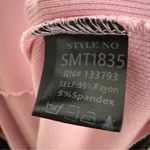 POL  Light Pink Sleeveless Textured Ruffle Hem Babydoll Dress, Size Medium Photo 13