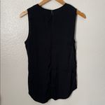 Theory  black silk layering tank top M office siren career business casual M Photo 3