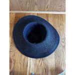 J.Crew  Textured Summer Straw Hat 09500 Packable Wide Brim Dusty Dune Black‎ Photo 6