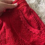 Miami Red Lace Shorts Photo 3