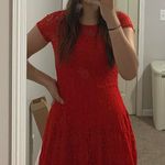 Amazon Red Lace Dress Photo 0