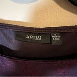 Apt. 9 ✨  Women’s Purple Peplum Blouse Small Photo 5