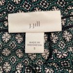 J. Jill Green Floral Print Midi Skirt & Matching Blouse Womens Size Small Career Photo 1