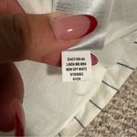 Gap  Linen-Cotton Mini Skirt New Off White Pinstripe- Size 2 Photo 5