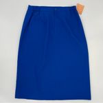 Nordstrom Vintage ‎ Pencil Skirt Deadstock Blue Faux Wrap Professional Blue NWT Photo 1