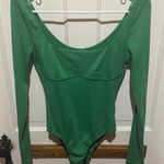 Princess Polly | ‘Crosby’ Long Sleeve Green Bodysuit Photo 1