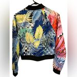 Nike Women's Floral Bomber Jacket Multicolor Size XS Zip Closure Photo 9