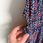 Pepe Jeans Navy Floral Sleeveless Button-Front Dress with Pockets Photo 7