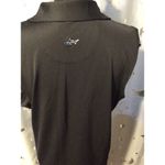 Golf Womens Sleeveless black Collar Shirt Size XL Greg Norman Photo 3