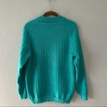 80s 90s Vintage Sweater Turquoise Blue Aqua Size M/L Size M Photo 1