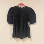 Treasure & Bond NWT  Black Boho Peasant Top Size XXS Photo 1