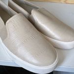 Vince  Blair Croc-embossed Leather Slip-on Sneakers‎ Cobblestone 6.5 Cream Photo 7