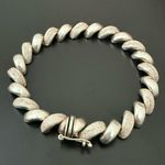 Vintage MILOR Italy 925 Italian Sterling Silver San Marco Link 7.5” Bracelet 21g Photo 1