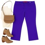 Gloria Vanderbilt  Sadie Slim Fit Jeans Purple Denim Women’s 12 Stretch in EUC Photo 9