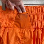 Free People Burning Up Neon Orange High Rise Ruched The Way Home Workout Short Photo 11
