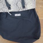 Margot Snake Textured Leather Tote Style Purse. Tan Photo 8