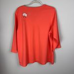 Quacker Factory Quacker‎ Factory top shirt Sz1X orange sequin seahorse starfish beach cruise Sea Photo 8