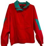 Eddie Bauer  Red and Blue Gore-Tex Pullover Windbreaker Jacket‎ Sz L Photo 2