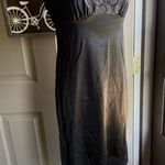 Vintage black lace slip dress, size medium Photo 0