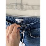 Good American  High Rise Distressed Straight Denim Jeans Blue Size 26/2 NEW Photo 7