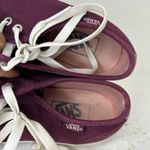 Vans  Burgundy and White Sneakers Photo 3