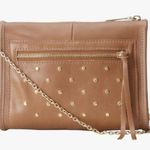 Lauren Merkin  Mini Cece Studded Leather Crossbody Bag Purse Tan Photo 0