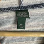 Wild Fable Hoodie Womens XXL Cotton Purple Striped Cropped Retro Y2K Lounge Photo 4