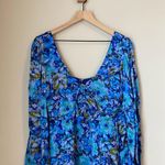 For Love & Lemons  Astor Floral Satin Mini Dress Photo 3