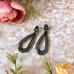 Brand New Sapphires Statement Earrings Gold Photo 0