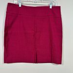 Margaret M Houndstooth Pencil Skirt Career Office Plum Size XLP Purple Photo 1