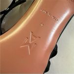 Amina Muaddi Tina Crystal Charm Sandal Satin Black Pendants Heels Photo 9