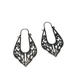 Turquoise Patina Copper Bohemian Filigree Chandelier Women’s Earrings Blue Photo 3