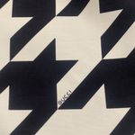 Gucci  Houndstooth Silk and Wool Mini Skirt Photo 10
