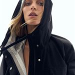 ZARA New ZW COLLECTION OVERSIZED CROPPED CAPE Photo 4
