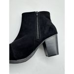 Old Navy  Black Suede Round Toe Ankle Booties Women’s Size 9 Photo 7