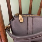 MCM  Gray Shoulder Bag Solid Leather Zip Flap Photo 4