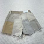 Levi Strauss & CO. Levi's Re/Done Beige Brown Patchwork Reworked High Rise Cutoff Denim Shorts 25 Photo 6