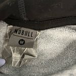 Nobull  Women’s Light Gray Hooded Sweatshirt Activewear Size M Photo 2