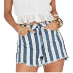 Show Me Your Mumu Blu 30 Arizona high waist frayed hem jean shorts SH2 2840 Photo 0