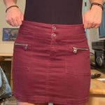 Abercrombie & Fitch Maroon Mini Skirt Photo 0