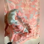 Kylie Camo Anorak Jacket Windbreaker Kangaroo Pocket Oversized Half Zip Large Pink Photo 12