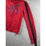 Hollister  Hoodie Women Small‎ Full Zip Embroidered Sequin Logo Y2K Photo 3