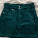 PacSun Dark Green Corduroy Skirt Photo 0